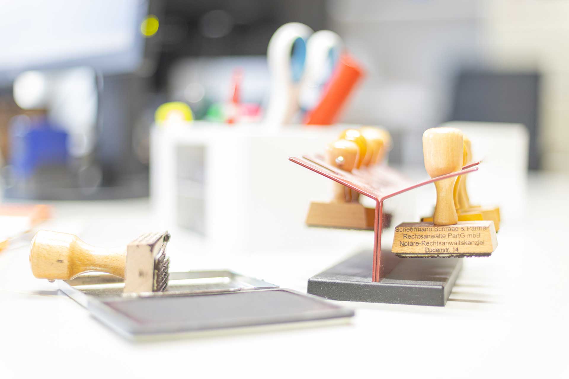 Stempel und Stempelkissen