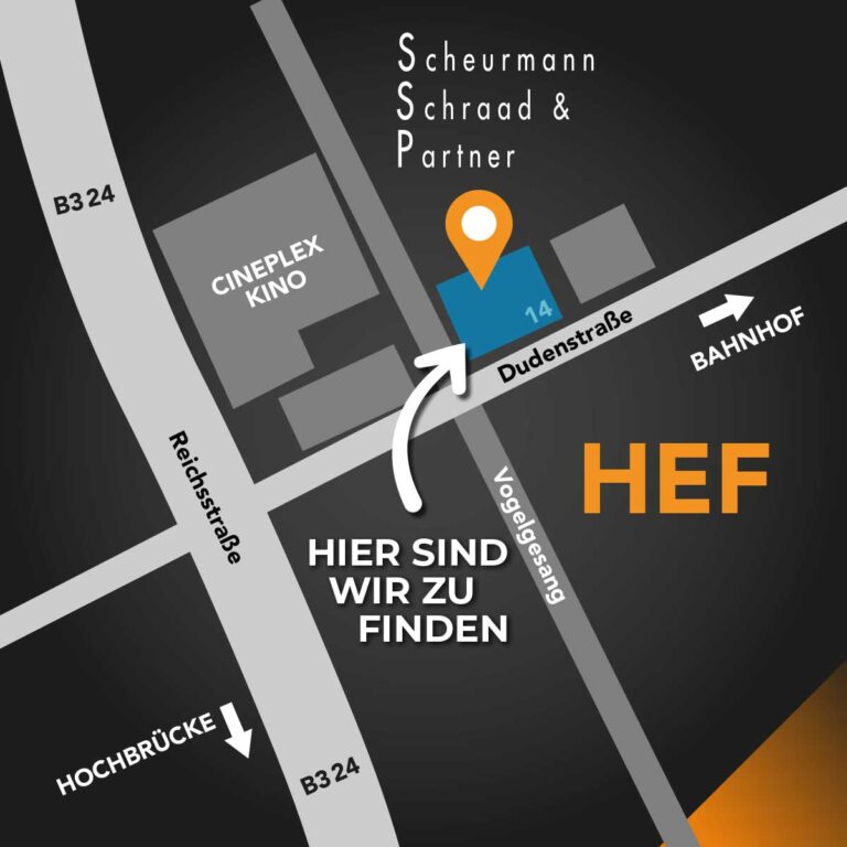 Anfahrt: Scheurmann · Schraad & Partner