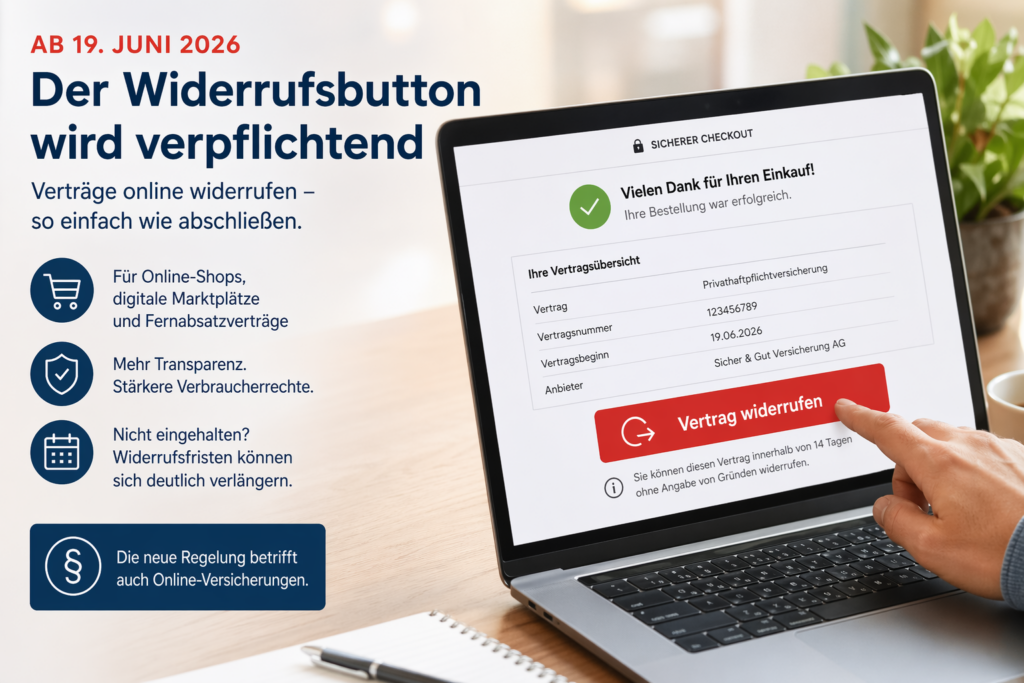 Widerruf von Online Verträgen, KI generiert